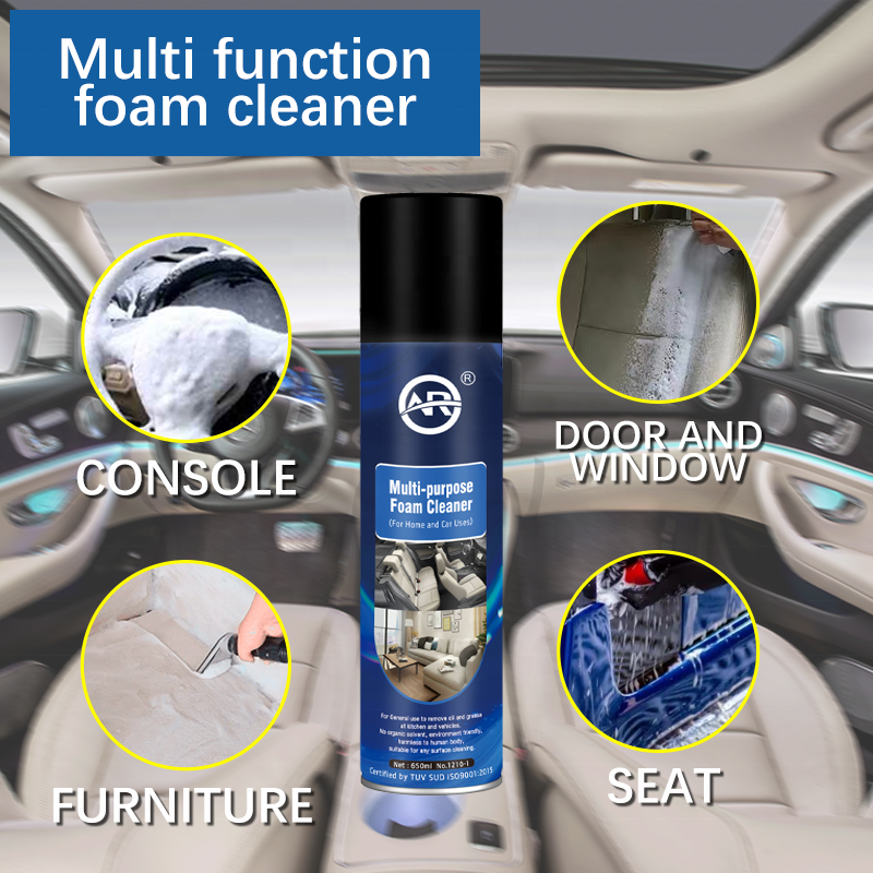 Multi-functional Interior Foam Cleaner for Car Wash and Leather Seat Decontamination
