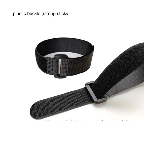 DANSKY Nylon Polyester Standard Hook and Loop Strap With Plastic Buckle Reusable Self-lock Cinch Strap