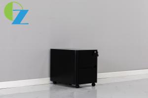 China Steel 2 Drawer Arc Edge Mobile File Pedestal With Rolling Storage Cabinet wholesale