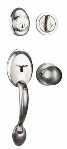 Effortless Installation Entrance Handle Lock with Kwikset Keyway and 35mm to