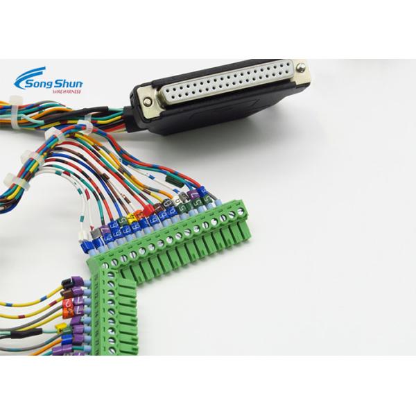 HDB 37Pin Plug Electrical Wiring Harness 3.81mm Terminal Blocks Laboratory Weighing