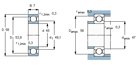 High precision thin wall bearing KA035CP0