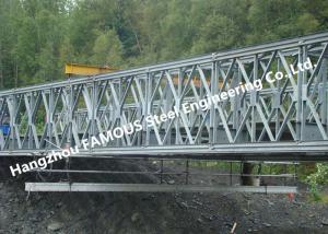 China Multi - Span Single Lane Steel Bailey Bridges Structural Formwork Truss Construction wholesale