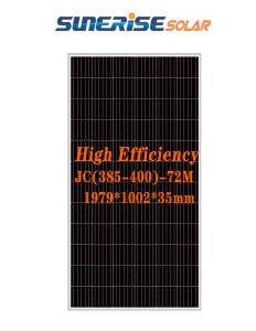 China IP68 72PCS 385W 49.1V Monocrystalline Solar Panel wholesale