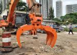 High Speed Excavator Claw Attachment , Log Grapple Rotator Hitachi ZX450 Large