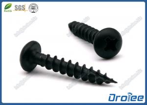 China 410 Stainless Steel Wood Deck Screw, Philips Round Head, Type 17, Black Disgo Plated wholesale