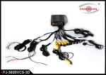 3D 360 Degree Surrounding Bird View Security System For Bus / Truck 4 Way Camera
