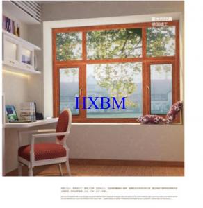 China Contemporary Home Aluminium And Wood Windows , 5mm Glass Double Glazed Windows wholesale