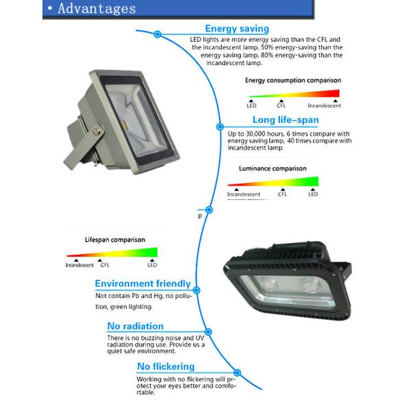 40W Led floodlights CE RoHS high brightness and no UV