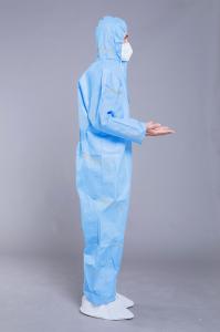 China Antibacterial PP Non Woven 35g Disposable Work Coveralls wholesale