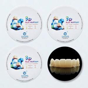 China 57% High Translucent 1050 Mpa Dental Zirconia Discs 20mm 22mm 25mm wholesale
