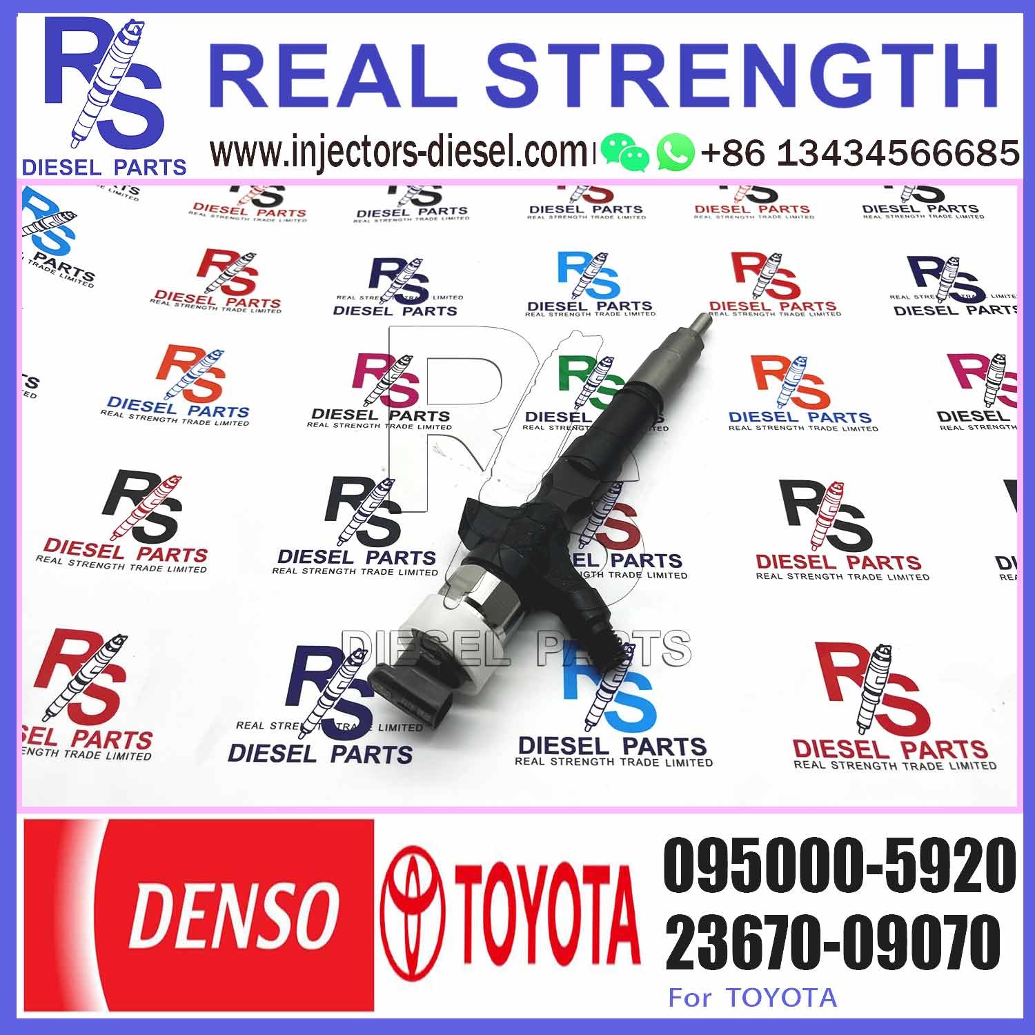 Common Rail Injector 23670-30110 095000-6180 095000-5920 for Diesel Engine 1KD-FTV