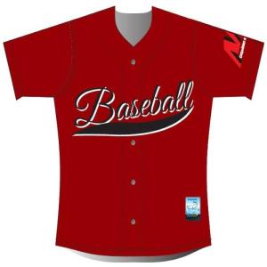 China Full Button Front Custom Baseball Shirts , 300gsm Mens Baseball Clothes wholesale