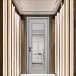 Interior Aesthetics WPC Hollow Door Eco-Friendly Insulation And Dampness