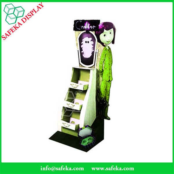 Funko Shape Custom printed Promotion Rack Supermarket advertising shelf Cardboard trays