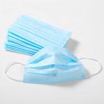 Dust Proof 3 Layer Face Mask Breathable Blue White Anti Pollution Face Mask