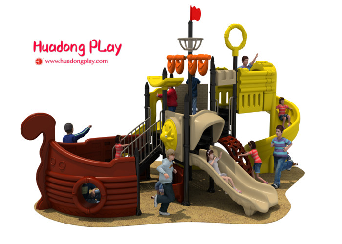 Food Grade Plastic Outdoor Play Equipment 1080*930cm Safety Area For Amusement Park