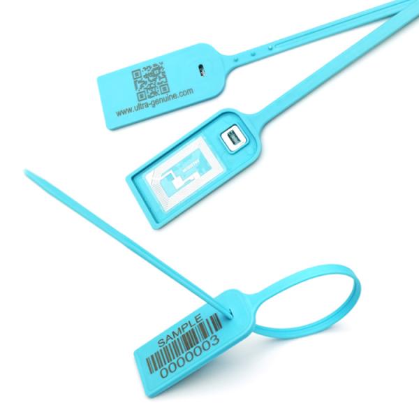 PP 13.56MHz RFID Plastic Seal With NTAG213 NFC Chip 340N Tensile Strength