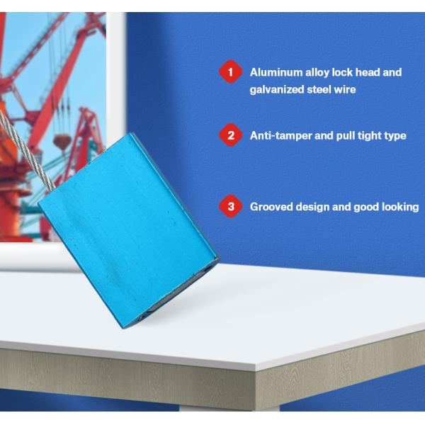 security cable lock Tank Container Seal pull tight cable seal Tamper Evident Numbered Seals High Security Cable Seal