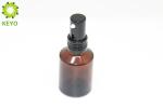 120ml Amber Glass Foundation Bottle , Slanted Shoulder Glass Lotion Bottles With