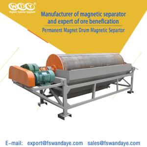 China Overband Permanent Drum Magnetic Separator For Grinding Machine 415V 3.5KW wholesale