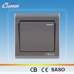 China LK6001 1gang 1way brush panel switch wholesale