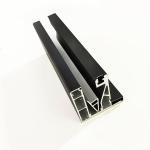 Modern Aluminum U Channel Glass Railing Customized Frameless Glass Balcony