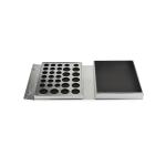 Customized Silver Magnetic Cosmetic Gift Boxes , Eyeshadow Paper Box For