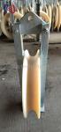508mm Large Diameter Rope Pulley Single Nylon Sheaves Galvanized Conductor