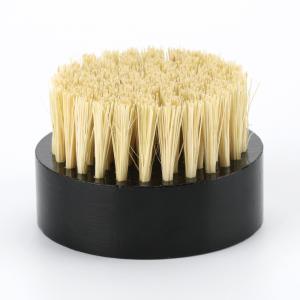 China Comfortable Boar Bristle Beard Brush Round Black Sisal Mustache And Beard Brush wholesale