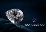 Excellent Cut Supper White Pear Diamond Moissanite For Necklace