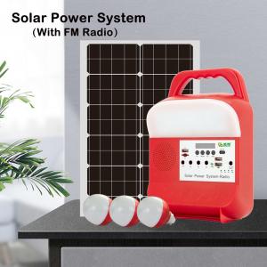 China Mini Mobile Solar Panel Battery Power System Phone Charger Function Home Bulbs on sale