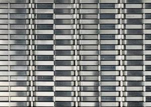 China Architectural Stainless Steel Mesh Fabric Enclosures 2.2mm Dia 2.5m Width wholesale