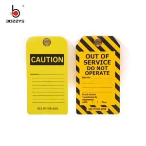 China Universal PVC Re-erasable tagout sign Suitable to Overhaul of lockout-tagout equipment safety warning wholesale