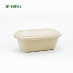 Biodegradable Takeaway Sugarcane Food Container 650ml Greaseproof Paper