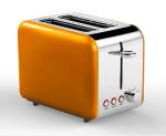 Reheat Function Brushed Chrome Stainless Steel Toaster 2 Slice
