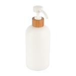 Natural Bamboo Long Nozzle Lotion Pump 200ml 250ml 300ml 500ml Round Shoulder