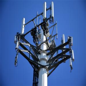 China Iron Wifi Cell Phone Antenna Tower 25m 40m Height Network Mobile Gsm Communication wholesale