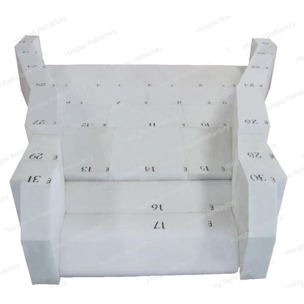 Excellent High Temperature Performance Fused Cast Corundum Refractory Brick for Glass Industry