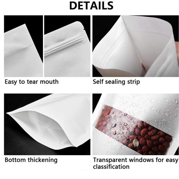 320mic Reusable k Paper Bag For Bath Salt 25-2500g Volume