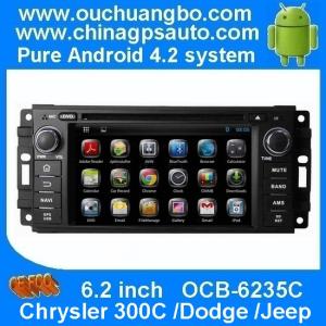 China Ouchuangbo Android 4.2 Car Radio DVD 3G Wifi GPS Navi for Chrysler /300C /Dodge /Jeep 2005-2007 OCB-6235C wholesale