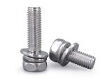 Stainless Steel Cross Recessed Hexagon Bolt With Lock Washer And Plain Washer