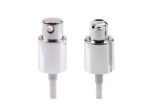 China Aluminum Plastic Treatment Pump Two Head Full Cover Cosmetic Lotion Pump wholesale