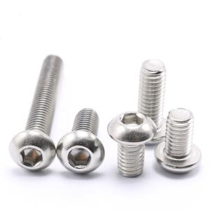 China ISO Stainless Steel A2 Hexagon Socket Allen Button Head Bolt Ss304 ISO7380 Bolt 100% QC Test wholesale