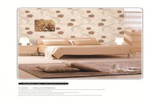PVC vinyl wallpaper flower design European style home decoration bedroom