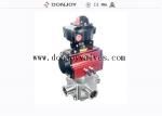 Three Way 10Bar PTFE Gasket DN40 Pneumatic Ball Valve
