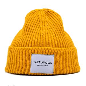 China Custom Adult Unisex Designer Acrylic Skully Warm Knit Beanie Hats Jacquard Embroidery Logo wholesale