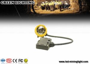 China Yellow Water Proof Underground Led Miners Cap Lamp 376g 1.67W IP68 wholesale