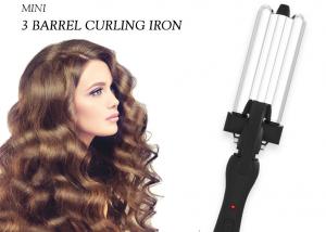 China Ceramic Plate Triple Barrel Waver Hair Styling Tools Curling Iron Wand on sale