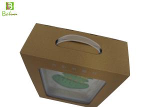 China Corrugated Present Cardboard Display Packaging With Transparent Cover wholesale